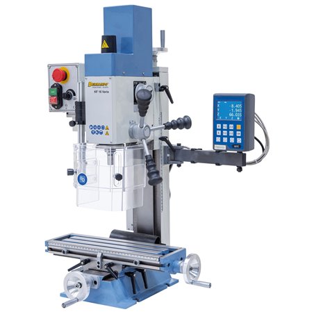 Bohr- und Fräsmaschine KF 16 Vario inkl. 3-Achs Digitalanzeige DT 40