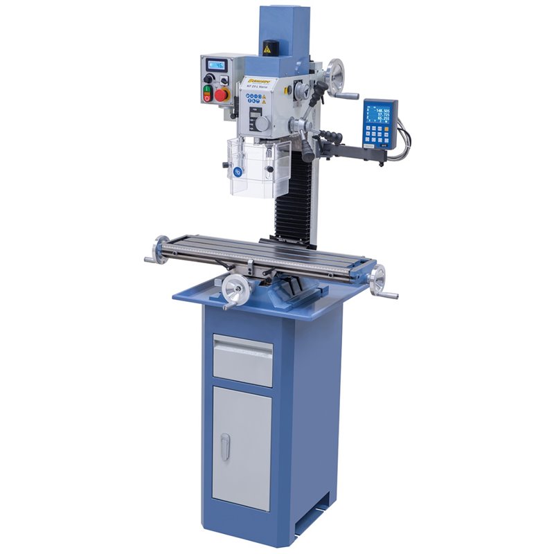 Bohr- und Fräsmaschine KF 25 L Vario inkl. 3-Achs Digitalanzeige DT 40