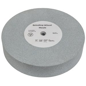 Schleifscheibe Edelkorund Ø 250 x 50 mm, Ø 12 mm, K 220, 180 rpm f. NTS 250 Pro / NTS 250 Pro Vario