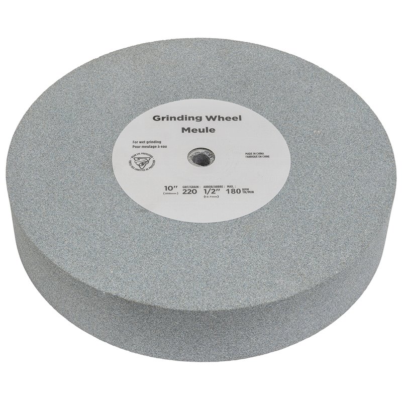 Schleifscheibe Edelkorund Ø 250 x 50 mm, Ø 12 mm, K 220, 180 rpm f. NTS 250 Pro / NTS 250 Pro Vario