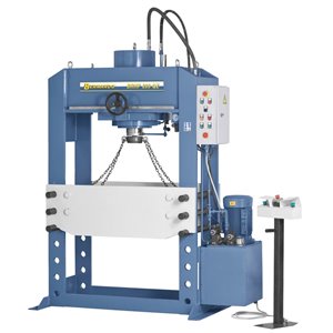Hydraulische Werkstattpresse BRHP 250 QZ mit querverfahrbar. Druckzylinder *