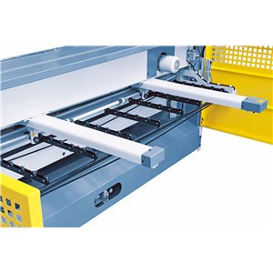 Motorische Tafelschere mit Blechauswurf nach vorne und hinten MTR 1360 x 6 mm NCC mit pneumat. Blechhochhaltevorrichtung *