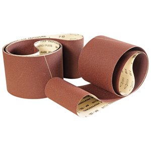 Papierschleifband-Set f. BDSM 150 N, 915 x 100 mm - K 60 / 80 / 100 / 120 / 150  (je 2 Stk.)