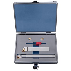 Drehmeißelsatz für Innen- und Außengewinde, mit HM-Wendeplatten, 20 mm, 2-tlg.