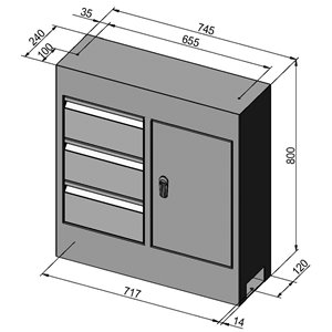 Untergestell Deluxe f. Profi 400 V / 400 G