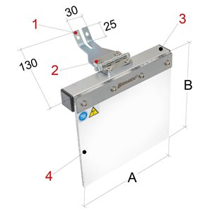 Schutzeinrichtung für Schleifmaschinen PMA-S Größe 2