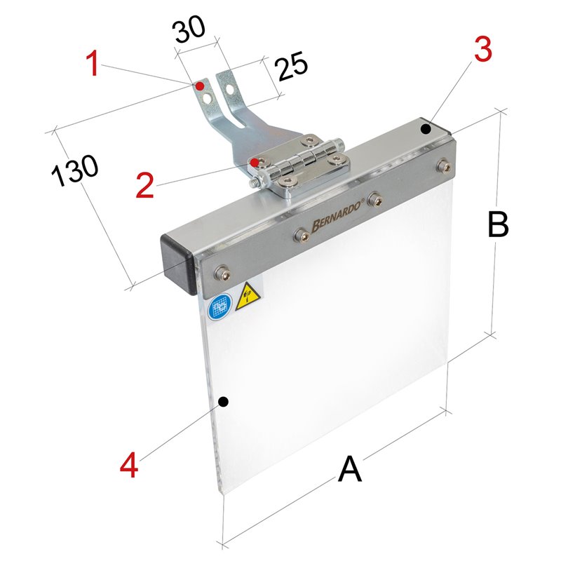 Schutzeinrichtung für Schleifmaschinen PMA-S Größe 2