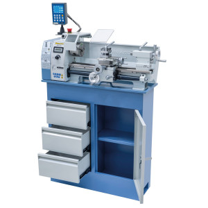 Tischdrehmaschine Profi 400 V / 230 V inkl. 2-Achs Digitalanzeige DT 40 Bernardo