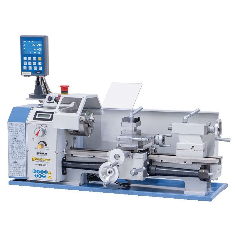 Tischdrehmaschine Profi 400 G / 230 V inkl. 2-Achs Digitalanzeige DT 40 Bernardo