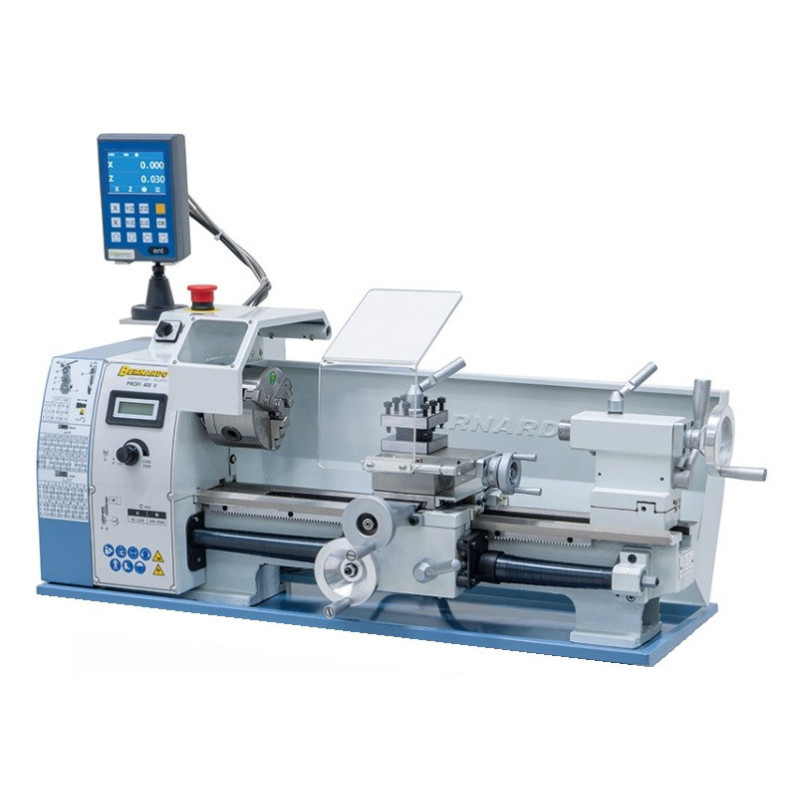 Tischdrehmaschine Profi 400 V / 230 V inkl. 2-Achs Digitalanzeige DT 40 Bernardo
