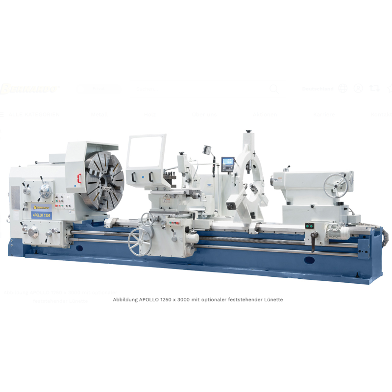Schwerdrehmaschine Apollo 1250 x 5000 inkl. 3-Achs Digitalanzeige ** Bernardo