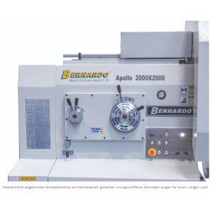 Schwerdrehmaschine Apollo 2000 x 8000 inkl. 3-Achs Digitalanzeige