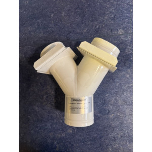 Y-Stück mit Schieber 100 - 100 / 100 mm