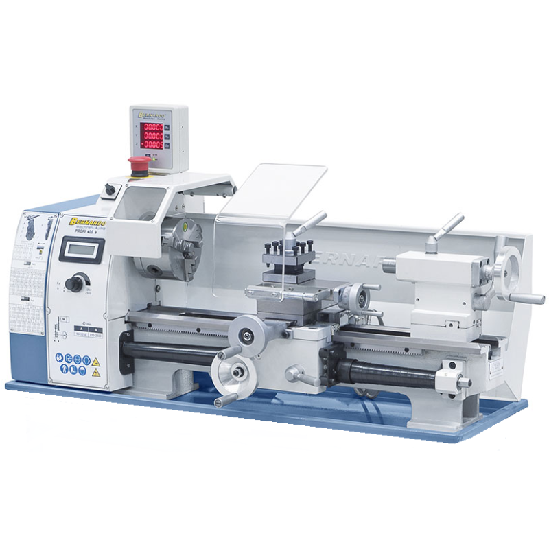 Profi 400 V inkl. 2-Achs Digitalanzeige Bernardo Leitspindeldrehmaschine