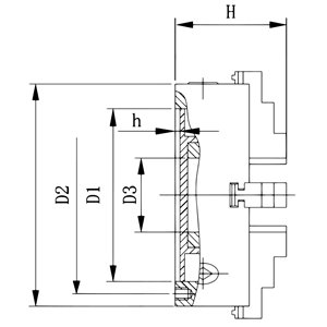 Backenfutter und Zubehör Standard-4-Backenfutter DK12-400
