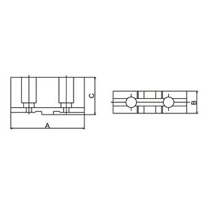 Weiche Aufsatzbacken DSTJ-DK11-500