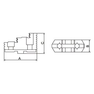 Umkehr-Aufsatzbacken DTJ-DK11-125
