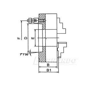 Präzisions-4-Backenfutter PO4-400/C11