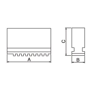 Weiche Monoblockbacken SJ-PS4-250